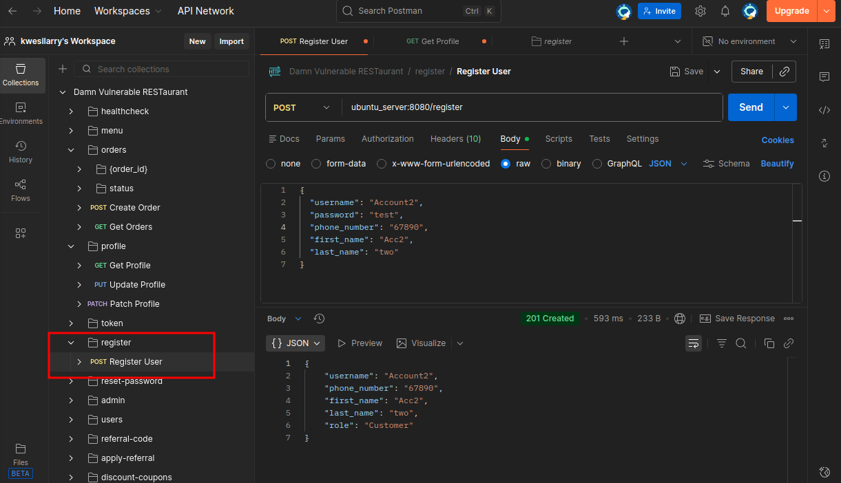 Account Registration