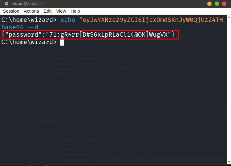 Chef&rsquo;s Pasword