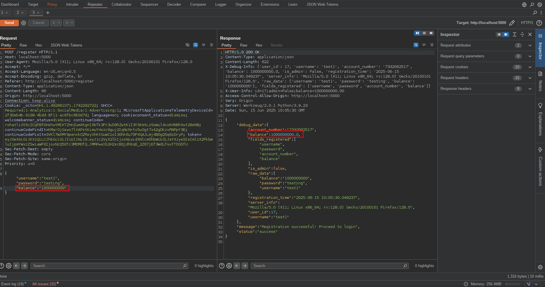 manipulating account\nbalance