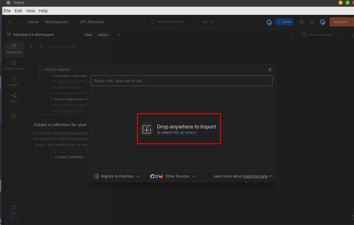 Importing openapi.json to postman